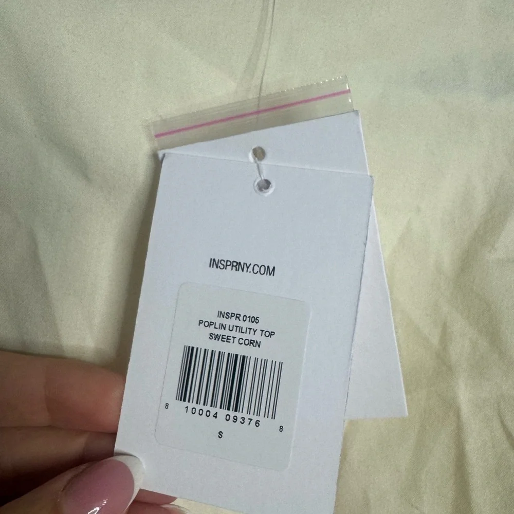 INSPR New York NWT Women's Top in Sweet Corn 💛 Size Small 💛 - Picture 3 of 7